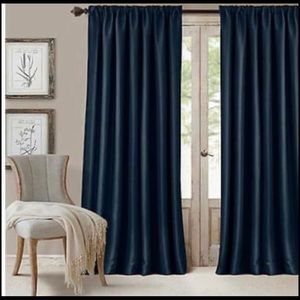 Peri Collection Navy Curtains